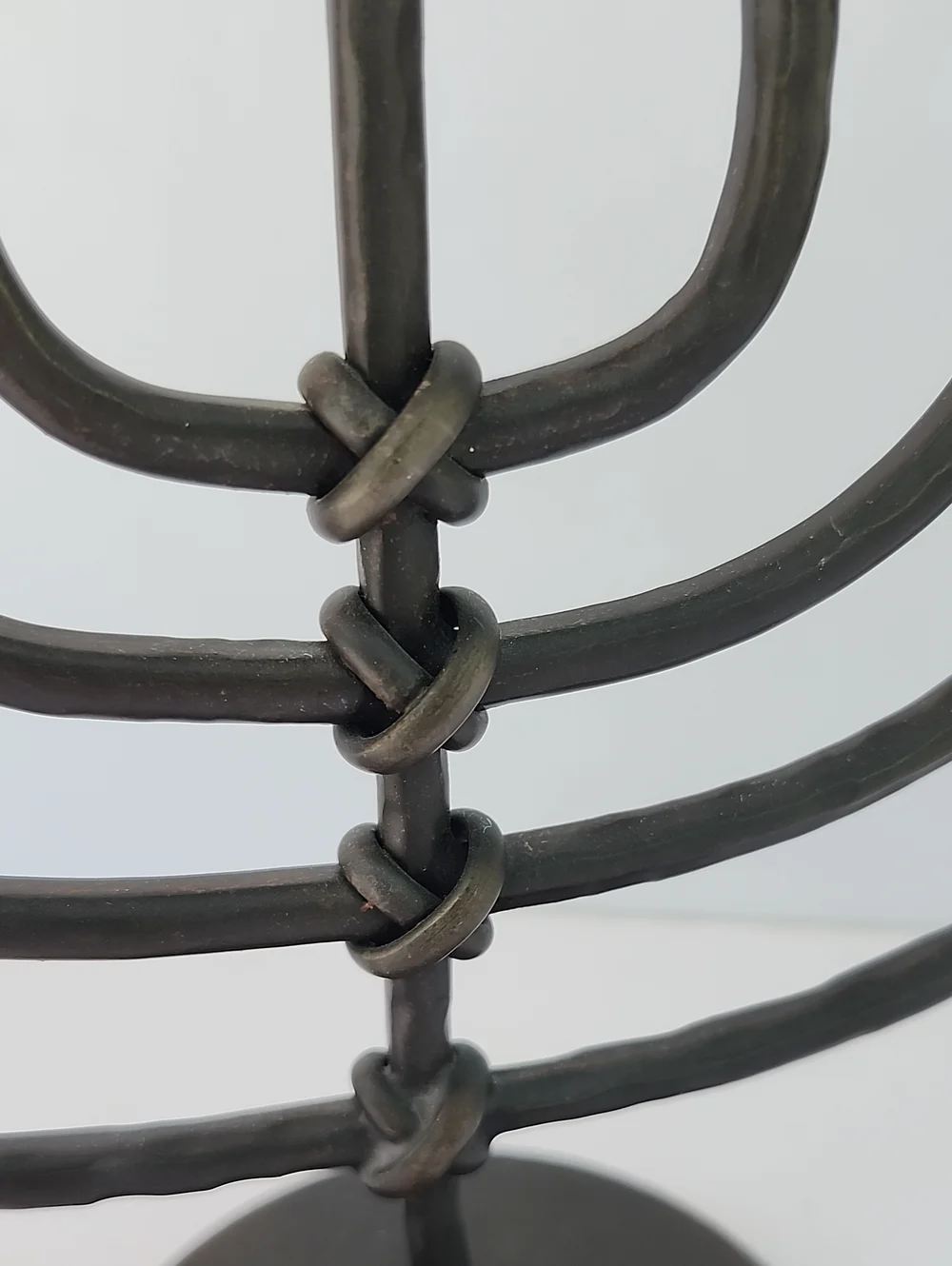 CRATE & BARREL HEAVY METAL MENORAH